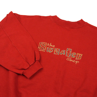 The Sweater Shop Red Sweatshirt, High Neck, Boxy Fit (S)