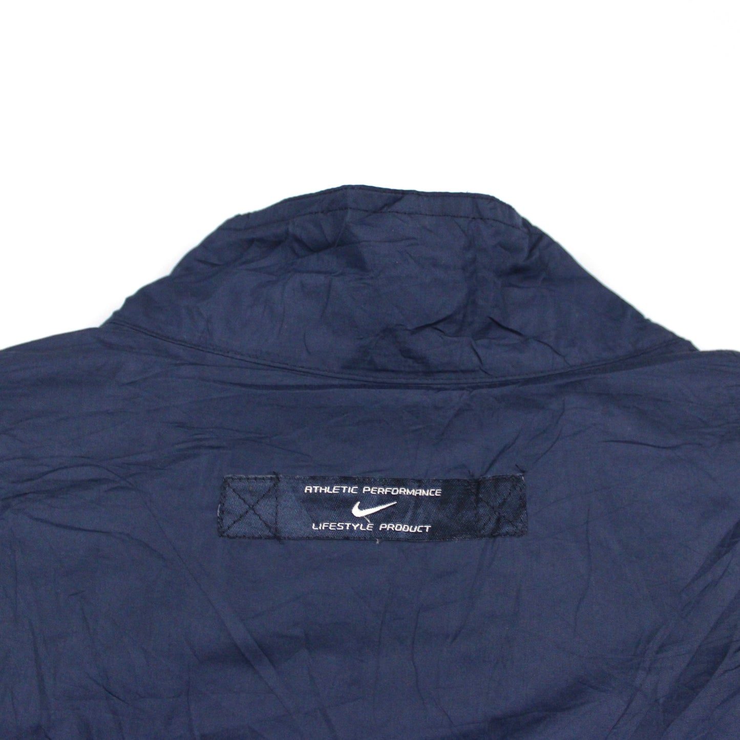 Nike Navy Shell Jacket, Grey Cotton Lining, 2000s tag (L)