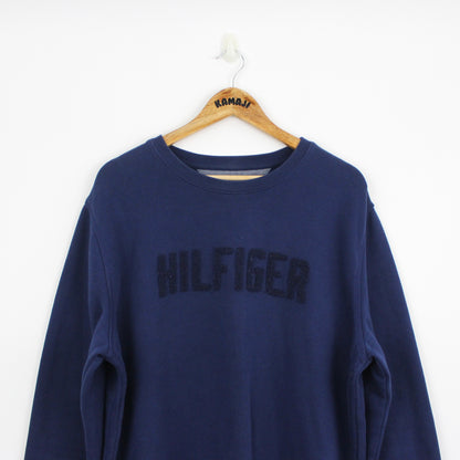 Tommy Hilfiger Navy Sweatshirt, Fleece Spellout (XL)
