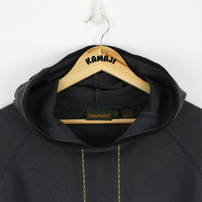 Timberland Grey Pullover Hoodie, Cotton/Polyester Material (L)