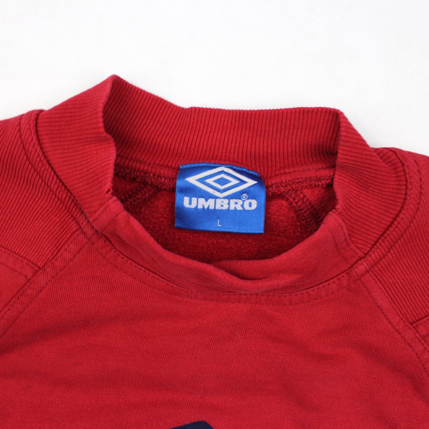 Umbro Pro Training Red Sweatshirt-T-Shirt, 90’s Blue Tag (L)