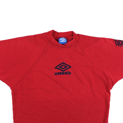 Umbro Pro Training Red Sweatshirt-T-Shirt, 90’s Blue Tag (L)