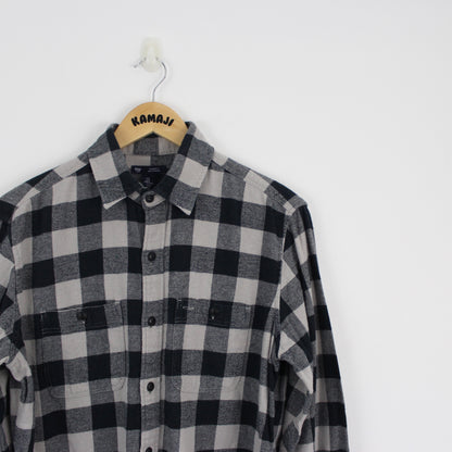 GAP Black & White Checkered Flannel Shirt (S)