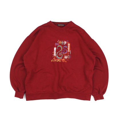 The Sweater Shop Red Sweatshirt, High Neck, Boxy Fit (L/XL)