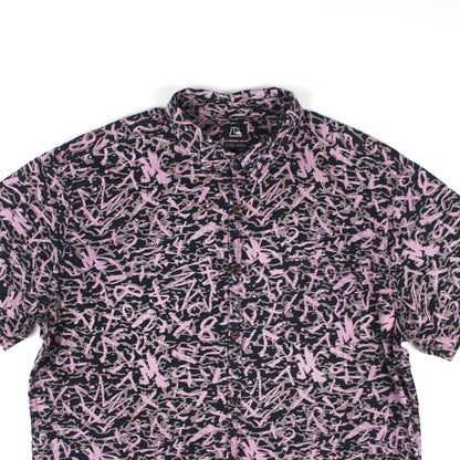 Quiksilver Dark Rituals Collection Short Sleeve Pattern Shirt (XL)