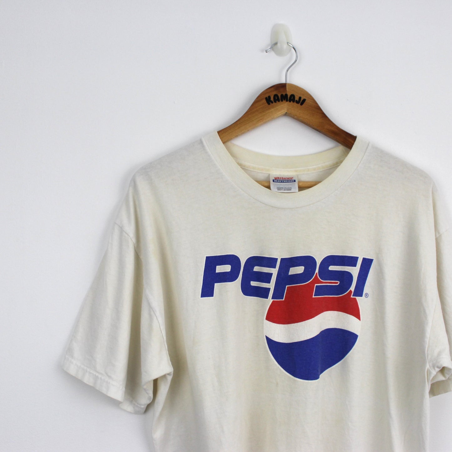 Vintage Pepsi Cola T-Shirt 1990s Hanes Tag (L)