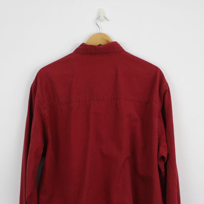 Levi’s Red Heavy Button Up Shirt 100% Cotton, Oversized Fit (M)