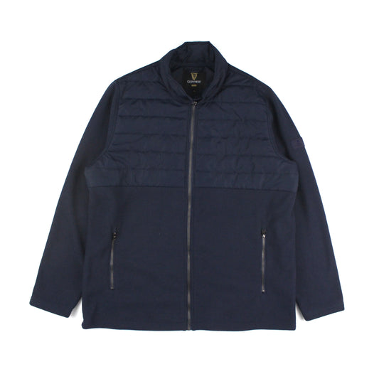 Guinness Navy Down Jacket / Waffle Material Jacket (XL)