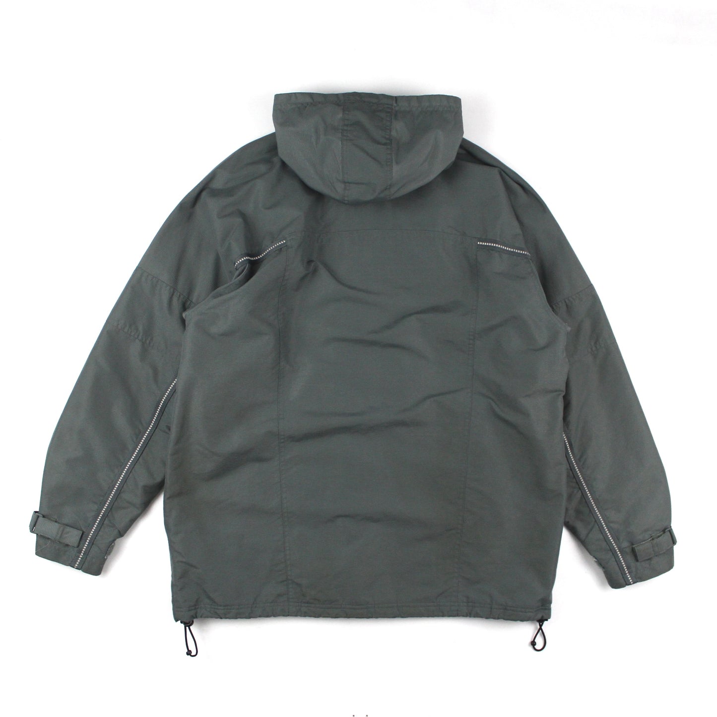 Adidas Half Zip Winter Jacket, fleece lined, y2k tag (M)