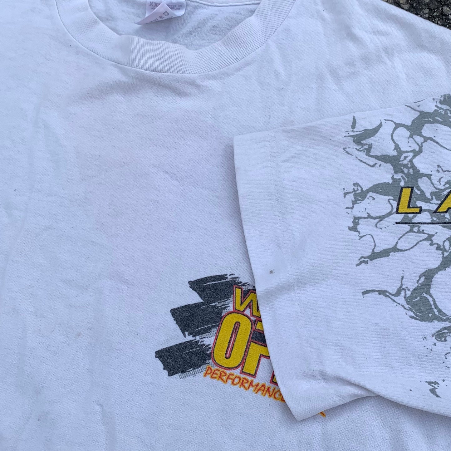 1995 Single Stitch Racing T-Shirt, Fruit of the Loom Label, AOP Back (XXL)