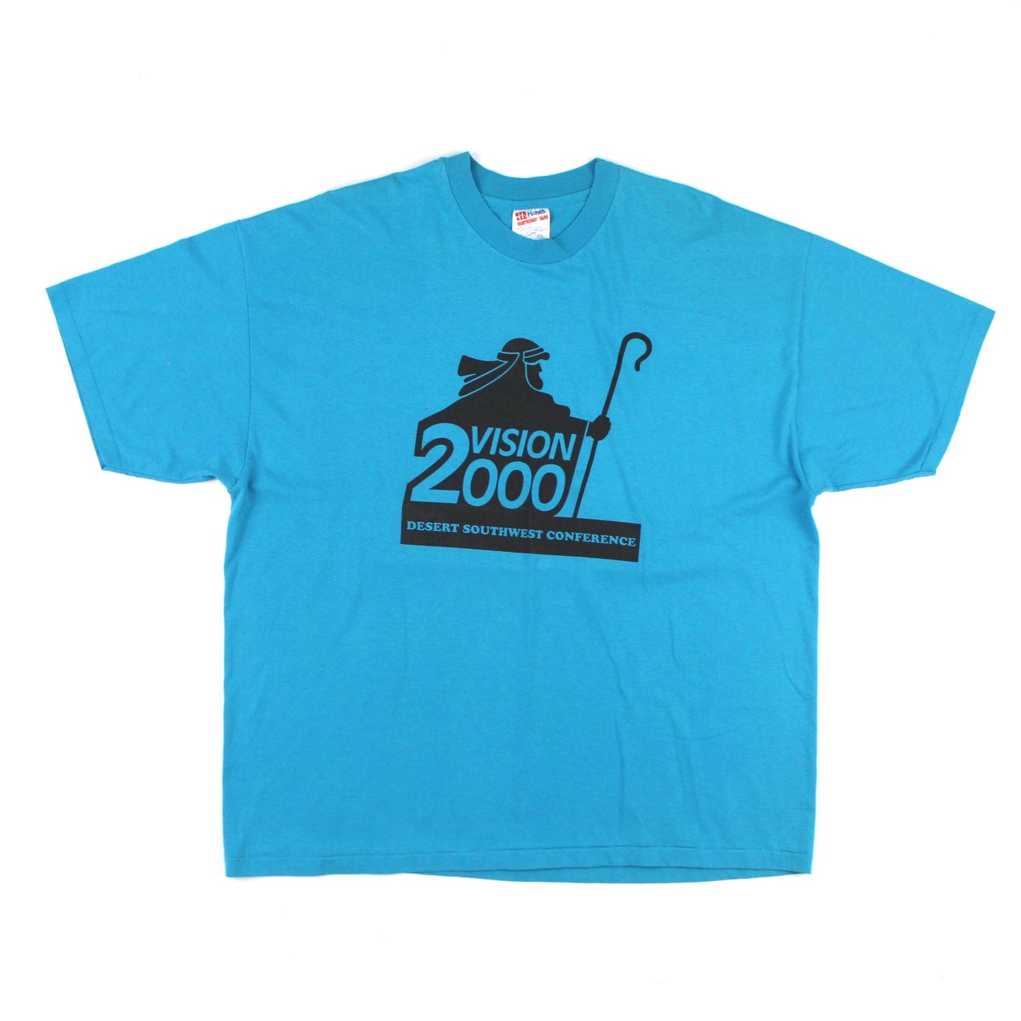 Vintage Hanes Single Stitch T-Shirt, Vision 2000 Desert Southwest Conference (XXL)