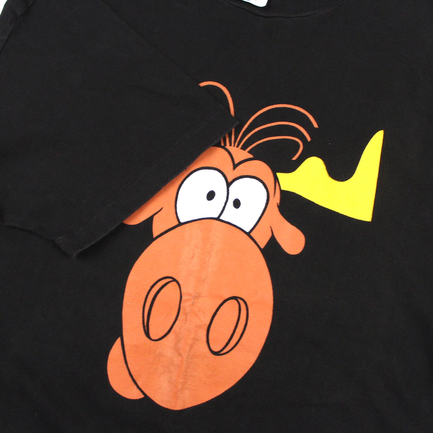 1993 Taco Bell X Rocky And Bullwinkle Promotional T-Shirt, Single stitch, Hanes Beefy tag (XL)