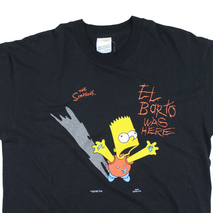 1999 The Simpsons ‘El Barto Was Here’ T-Shirt, Screen Stars Tag, Single Stitch. Official Fox Licence (L)