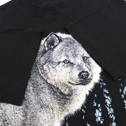 1990 Jasper, Canada Wolf Single Stitch T-Shirt (M)