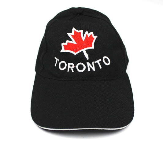 Vintage Toronto, Canada Black Embroidered Cap