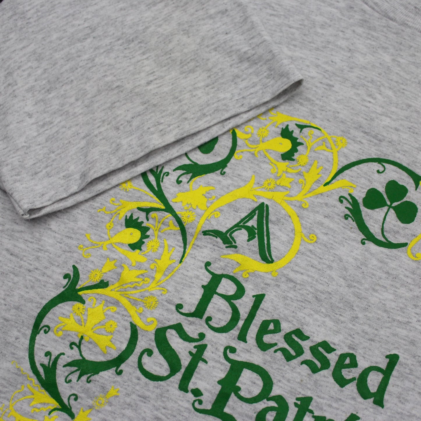 1990’s A Blessed St.Patrick’s Day Single Stitch T-Shirt, Hanes Heavyweight Label (XL)