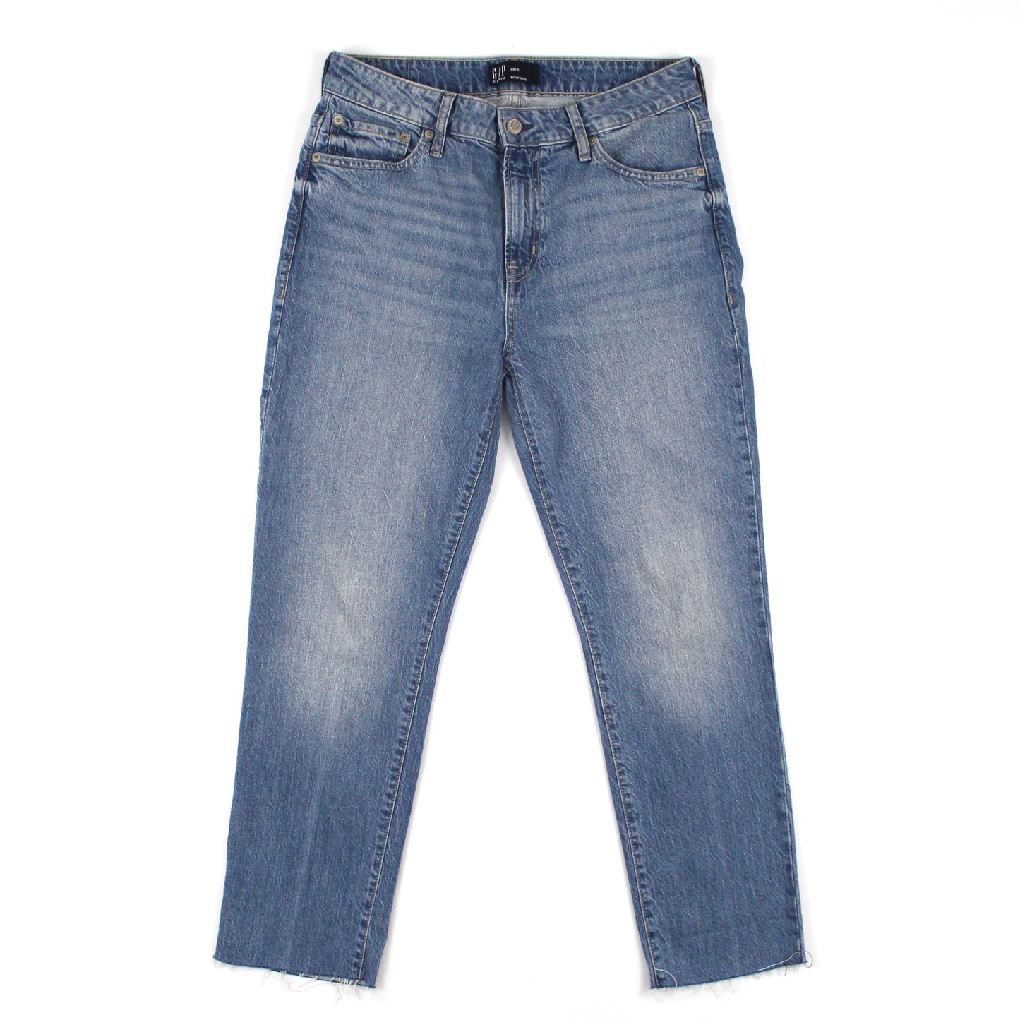 GAP Mid Rise Boyfriend Jeans, Light Wash Denim (29x27)